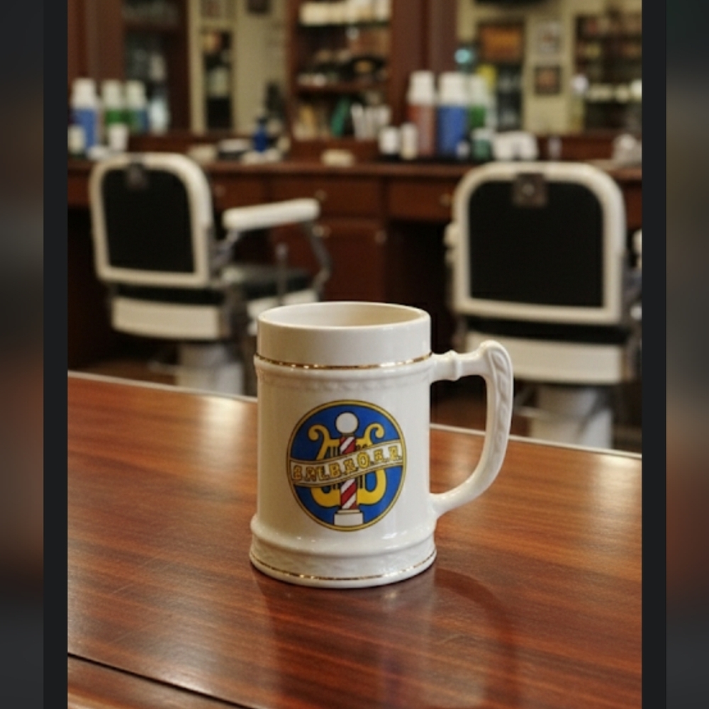 ❤️5/$25 Vintage Barbers Hair Cutting Cup Holder